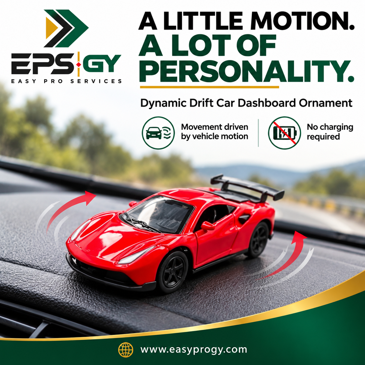 Dynamic Dashboard Drift Car movement and features
