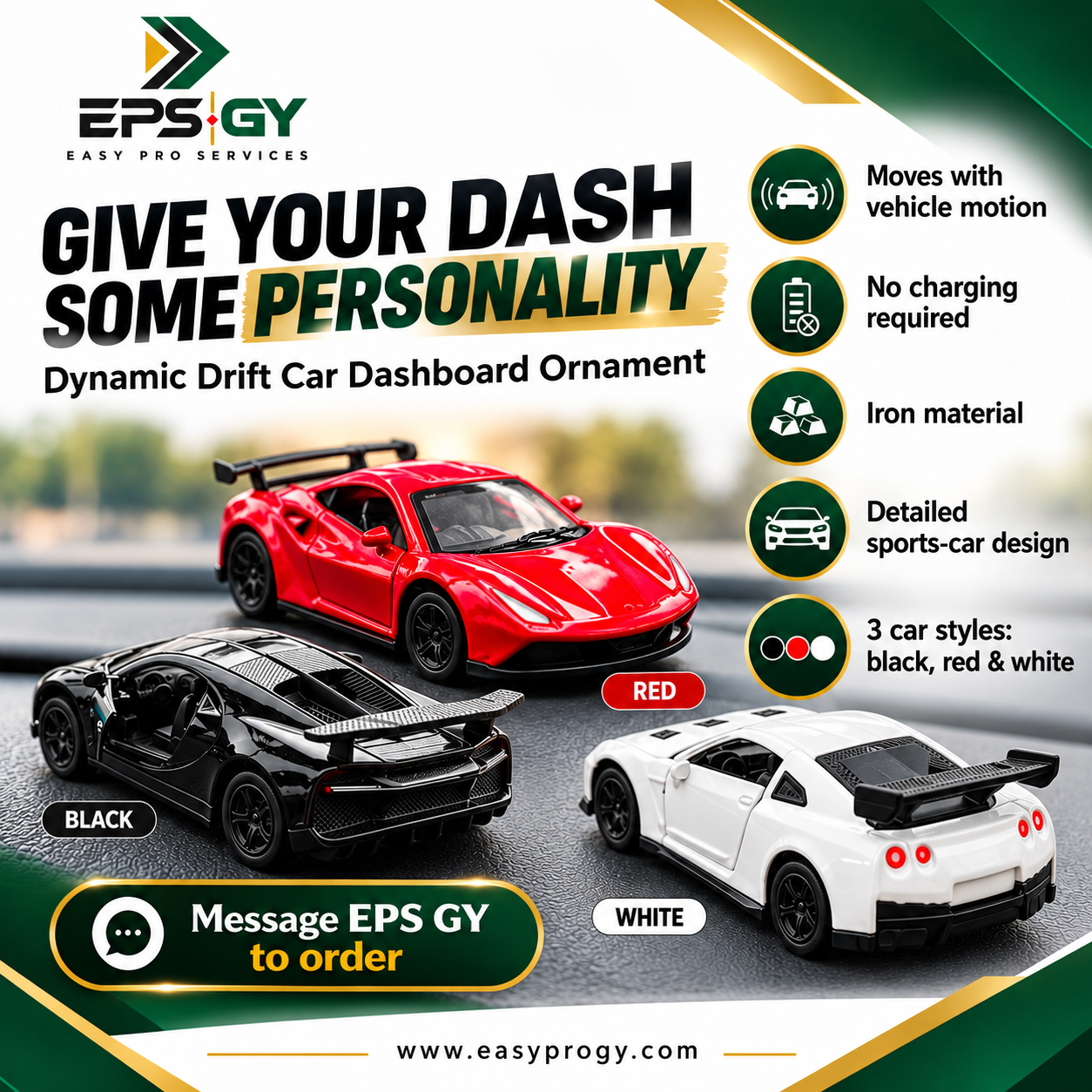 Dynamic Dashboard Drift Car in three styles