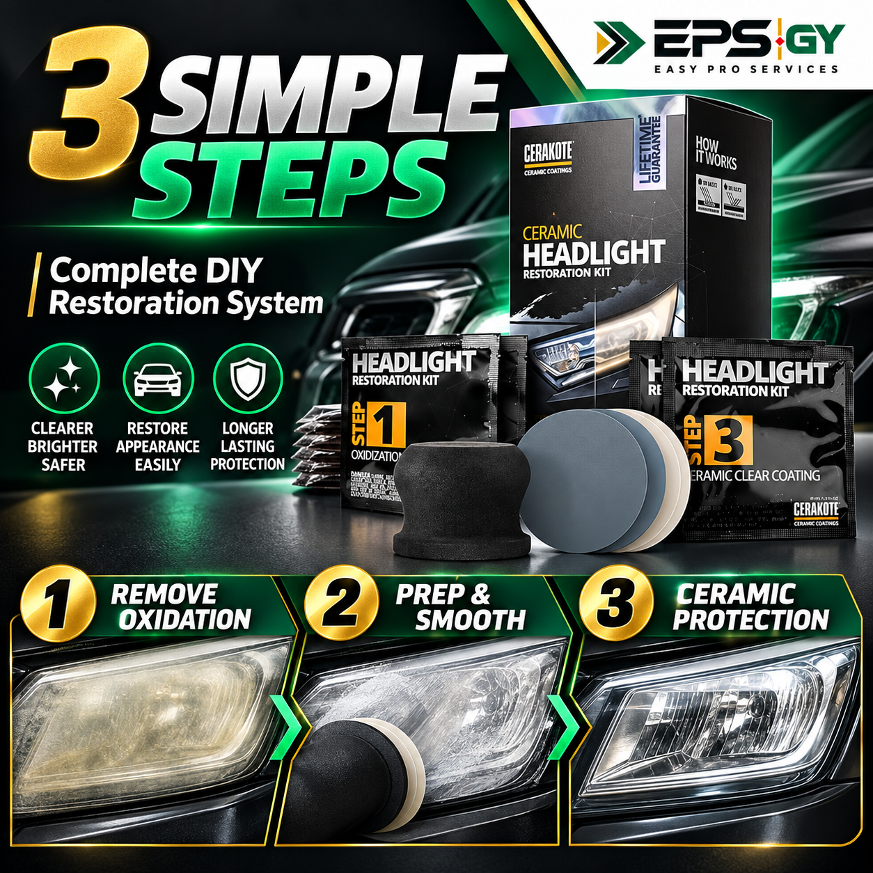 DIY Headlight Restoration Kit